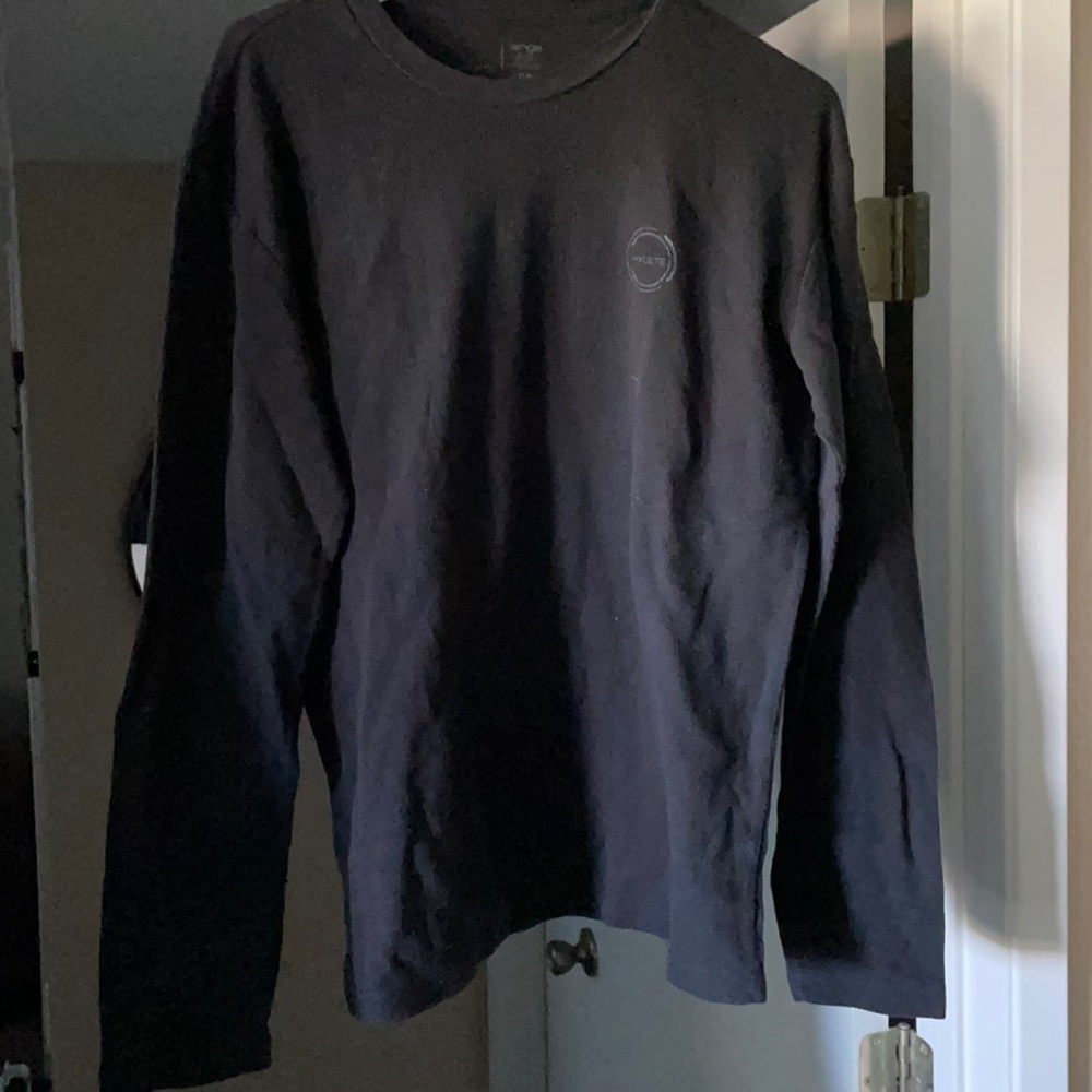 Hylete LS black waffle tee